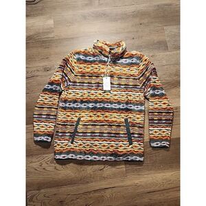 Rockin C Pullover Women's Small Western Fleece Quarter Zip Southwestern